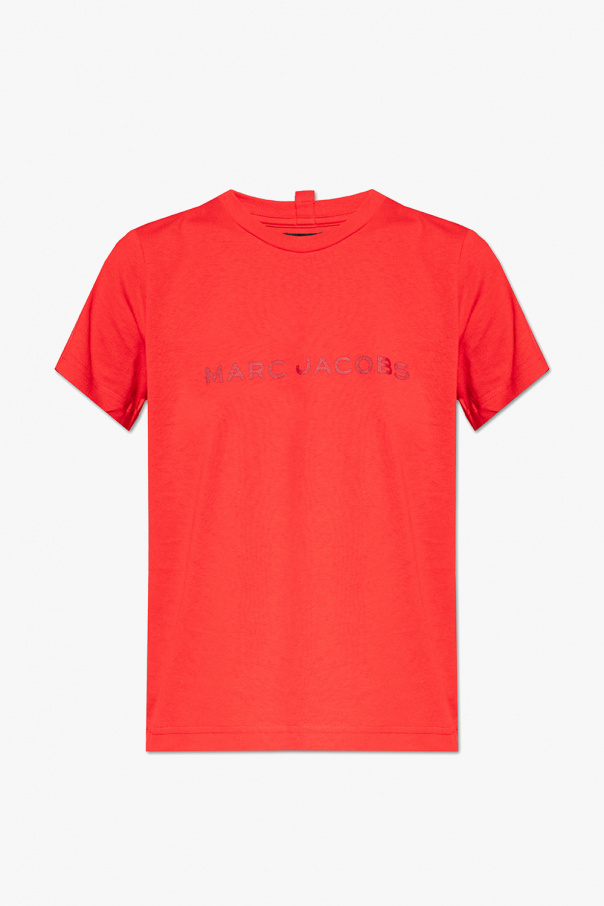 Red T - shirt with logo Marc Jacobs - SchaferandweinerShops